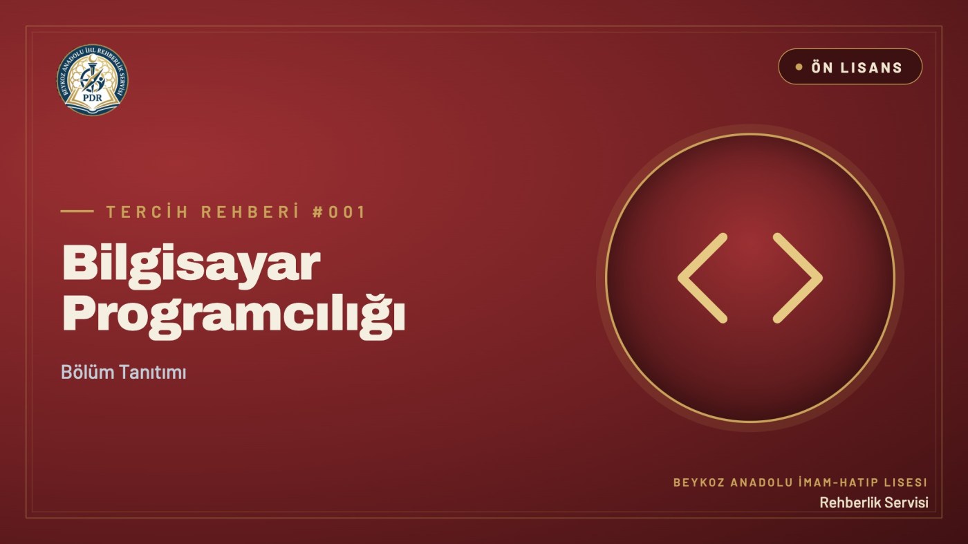 Bilgisayar Programcılığı önlisans programı tanıtım kapağı
