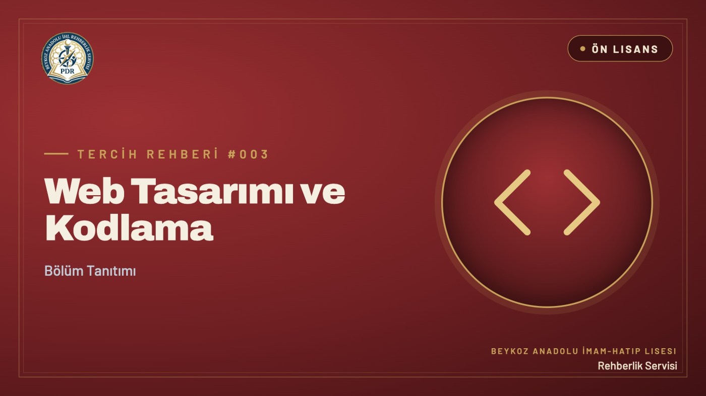 Web Tasarımı ve Kodlama önlisans programı tanıtım kapağı