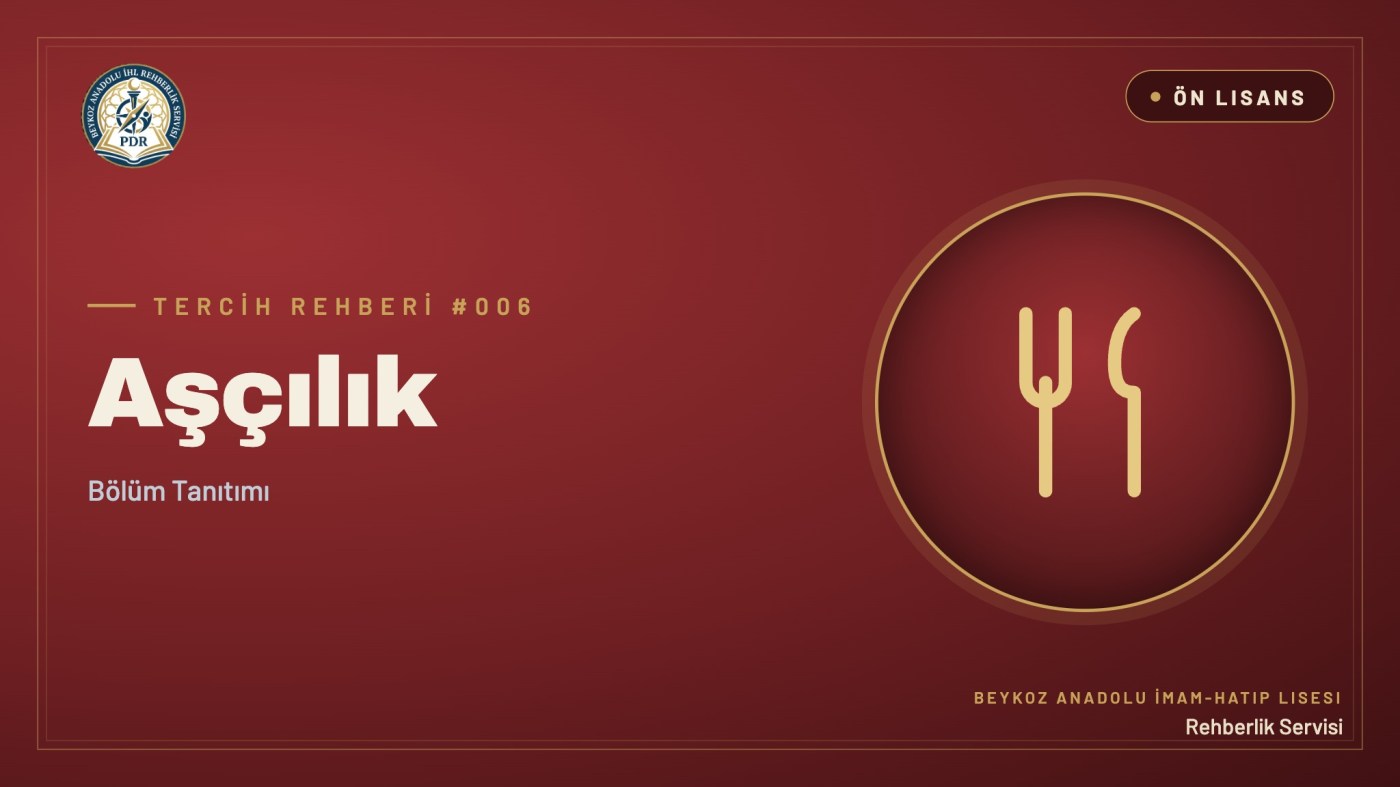 Aşçılık önlisans programı tanıtım kapağı