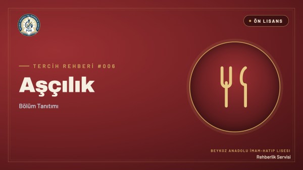 Aşçılık önlisans programı tanıtım kapağı