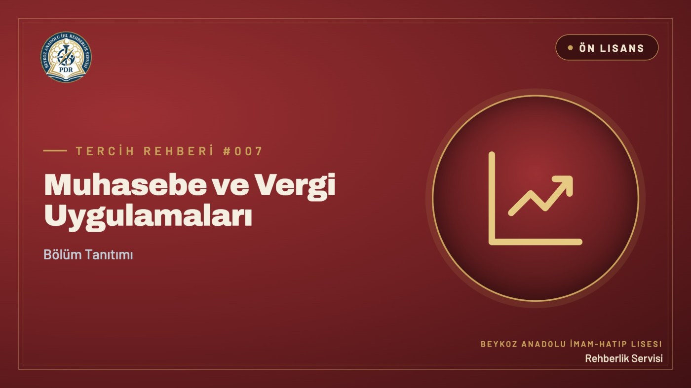 Muhasebe ve Vergi Uygulamaları önlisans programı tanıtım kapağı