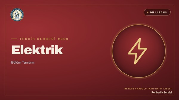 Elektrik önlisans programı tanıtım kapağı