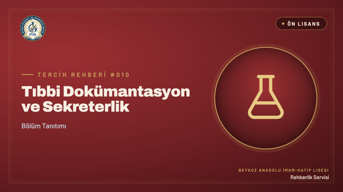 Tıbbi Dokümantasyon ve Sekreterlik önlisans programı tanıtım kapağı