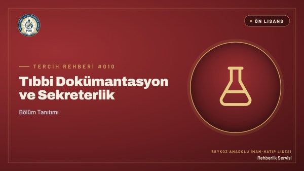 Tıbbi Dokümantasyon ve Sekreterlik önlisans programı tanıtım kapağı