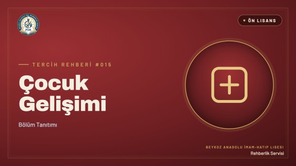 Çocuk Gelişimi önlisans programı tanıtım kapağı