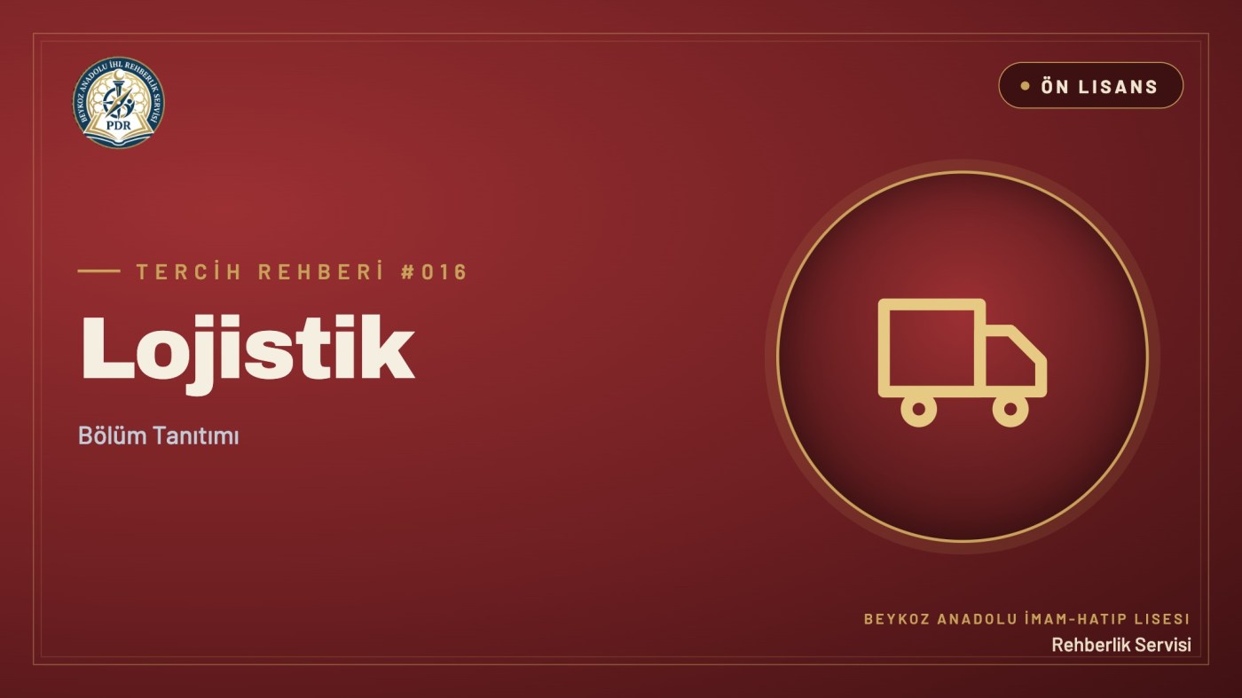 Lojistik önlisans programı tanıtım kapağı