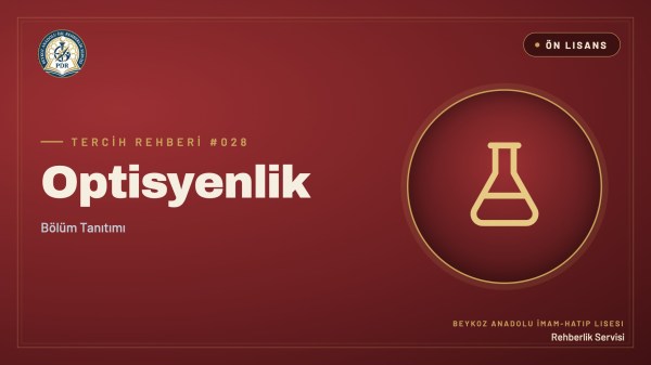 Optisyenlik önlisans programı tanıtım kapağı
