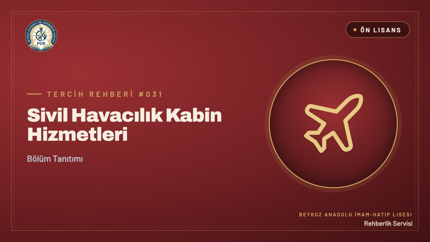 Sivil Havacılık Kabin Hizmetleri önlisans programı tanıtım kapağı