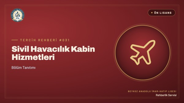 Sivil Havacılık Kabin Hizmetleri önlisans programı tanıtım kapağı