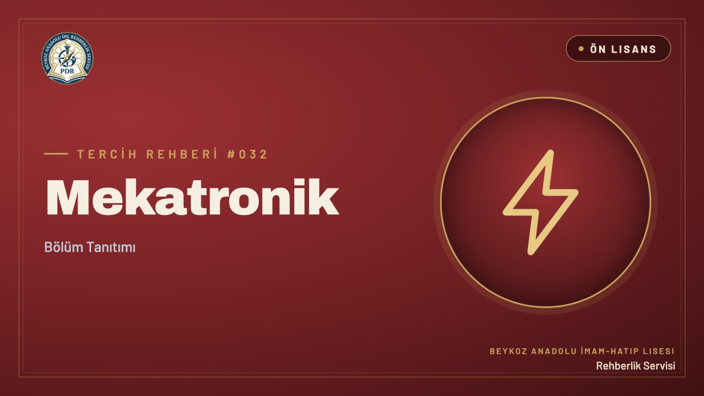 Mekatronik önlisans programı tanıtım kapağı