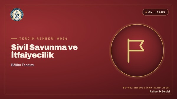 Sivil Savunma ve İtfaiyecilik önlisans programı tanıtım kapağı