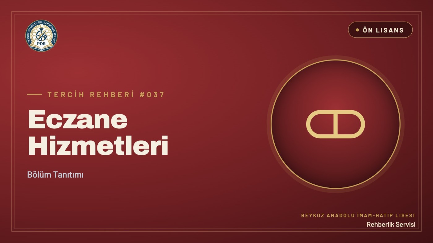 Eczane Hizmetleri önlisans programı tanıtım kapağı