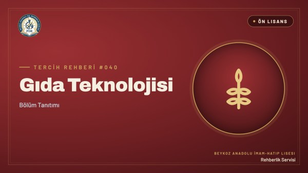 Gıda Teknolojisi önlisans programı tanıtım kapağı