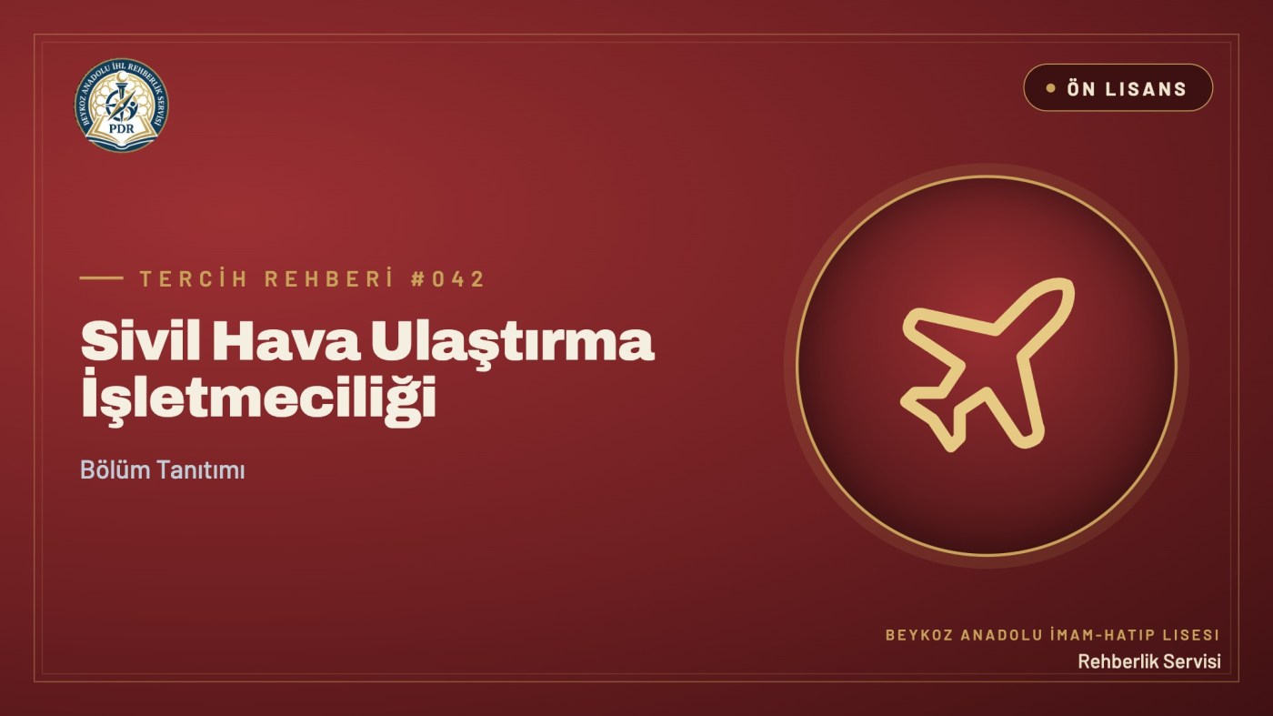 Sivil Hava Ulaştırma İşletmeciliği önlisans programı tanıtım kapağı