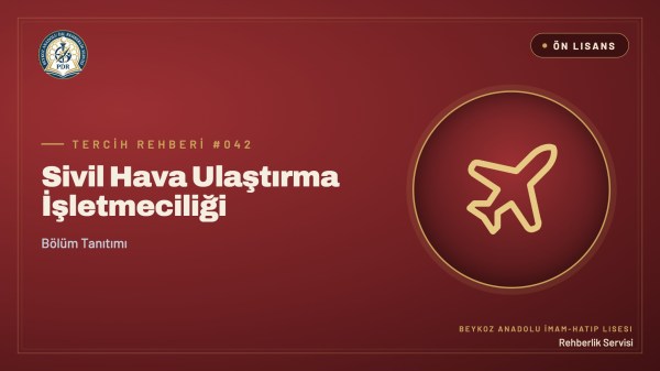 Sivil Hava Ulaştırma İşletmeciliği önlisans programı tanıtım kapağı