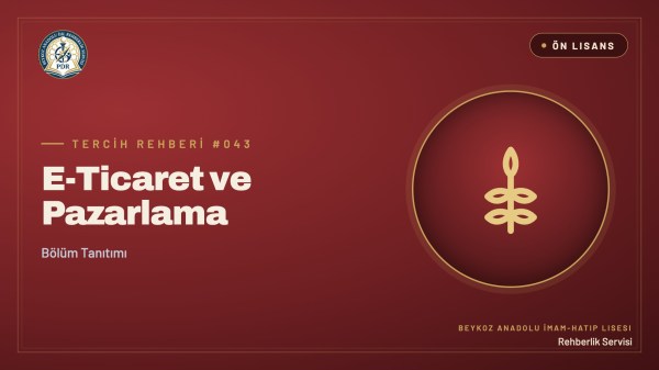 E-Ticaret ve Pazarlama önlisans programı tanıtım kapağı