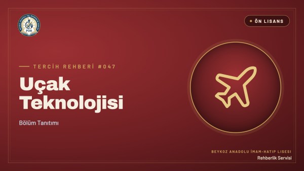 Uçak Teknolojisi önlisans programı tanıtım kapağı