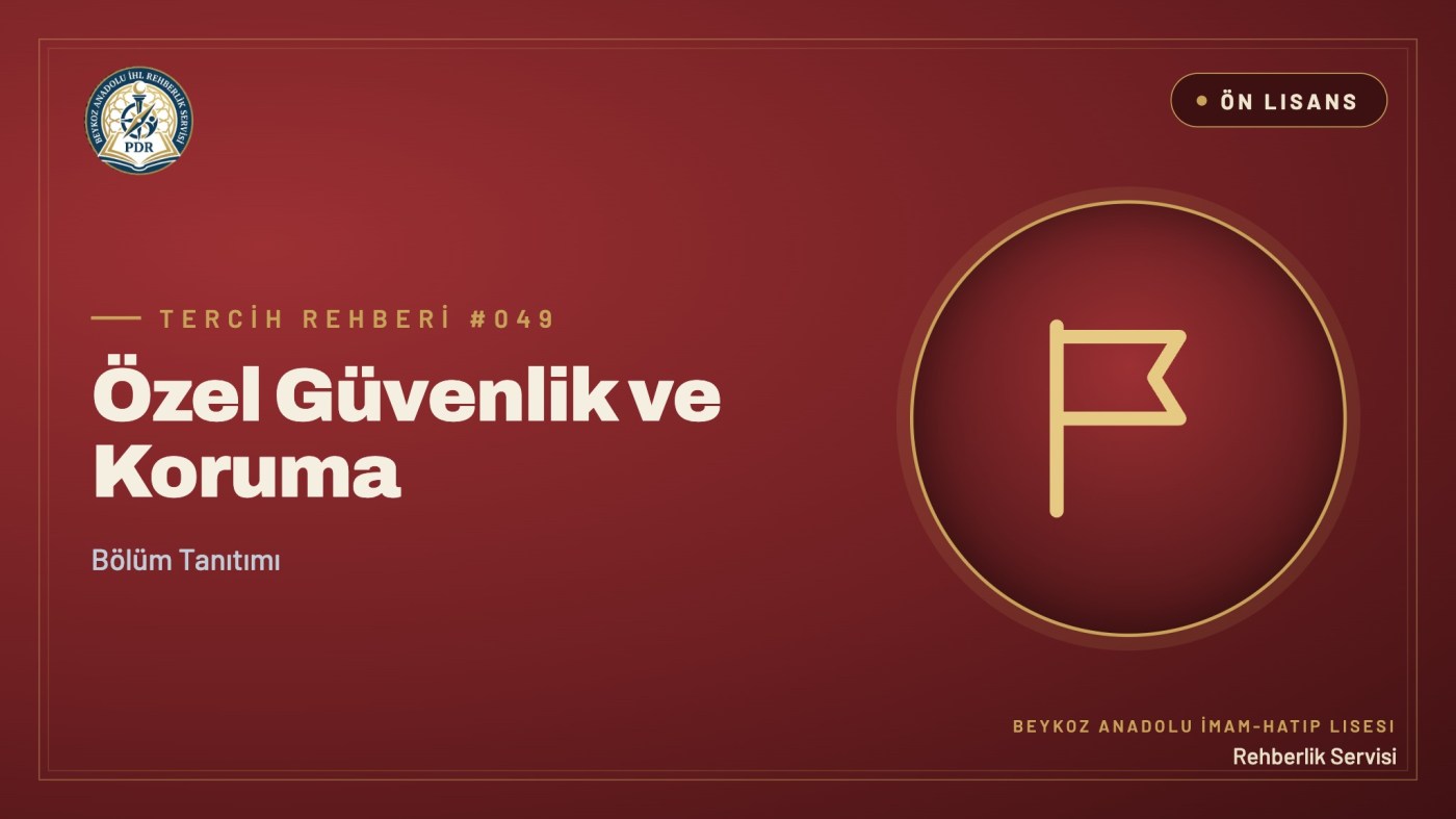 Özel Güvenlik ve Koruma önlisans programı tanıtım kapağı