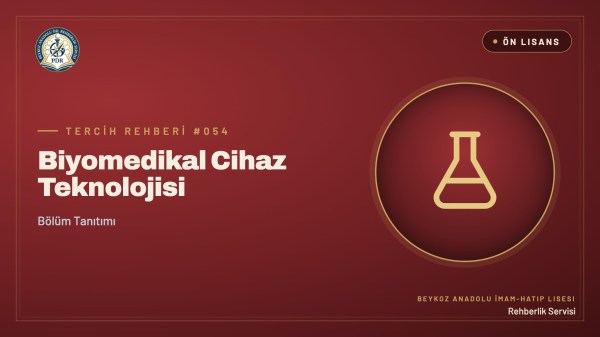 Biyomedikal Cihaz Teknolojisi önlisans programı tanıtım kapağı