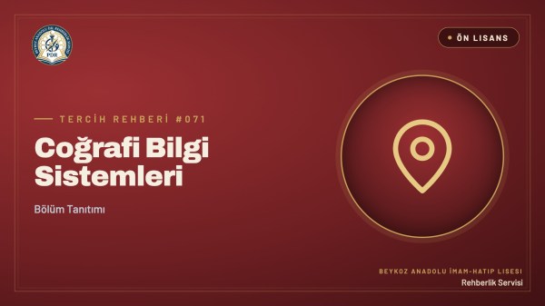 Coğrafi Bilgi Sistemleri önlisans programı tanıtım kapağı