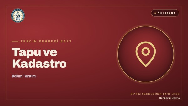 Tapu ve Kadastro önlisans programı tanıtım kapağı