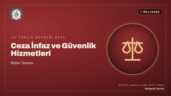 Ceza İnfaz ve Güvenlik Hizmetleri önlisans programı tanıtım kapağı