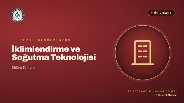 İklimlendirme ve Soğutma Teknolojisi önlisans programı tanıtım kapağı