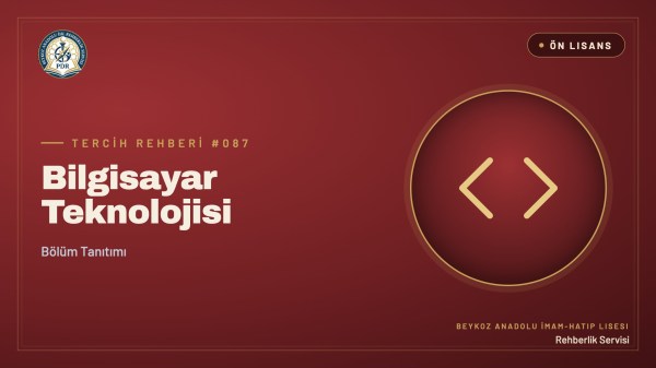 Bilgisayar Teknolojisi önlisans programı tanıtım kapağı