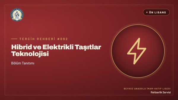 Hibrid ve Elektrikli Taşıtlar Teknolojisi önlisans programı tanıtım kapağı