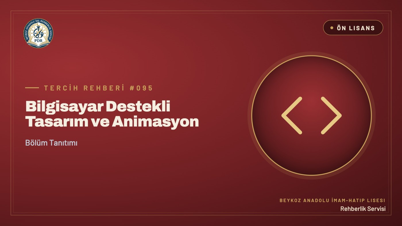 Bilgisayar Destekli Tasarım ve Animasyon önlisans programı tanıtım kapağı