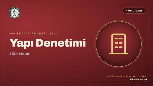 Yapı Denetimi önlisans programı tanıtım kapağı