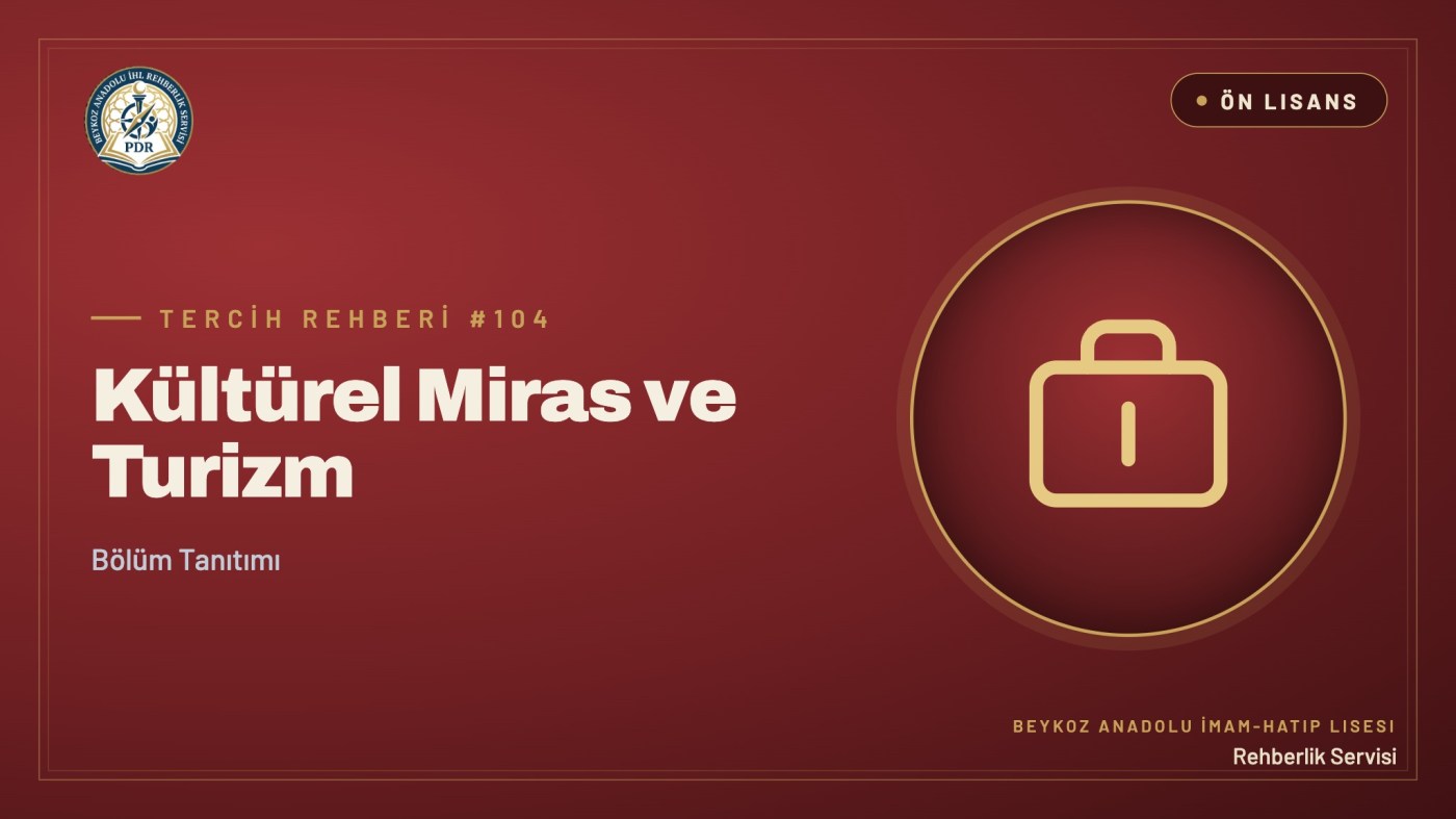 Kültürel Miras ve Turizm önlisans programı tanıtım kapağı