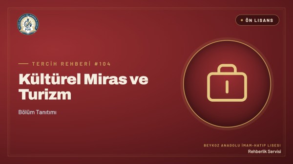 Kültürel Miras ve Turizm önlisans programı tanıtım kapağı