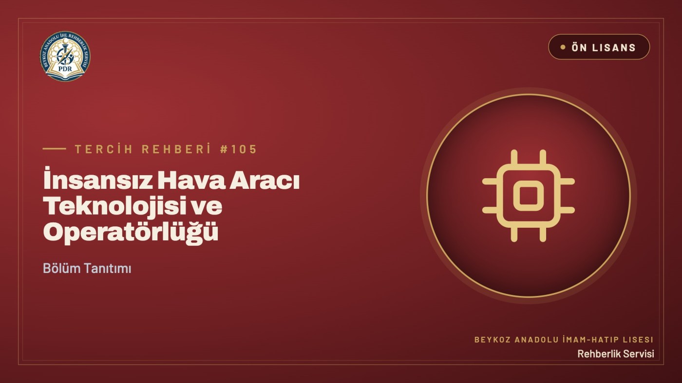 İnsansız Hava Aracı Teknolojisi ve Operatörlüğü önlisans programı tanıtım kapağı