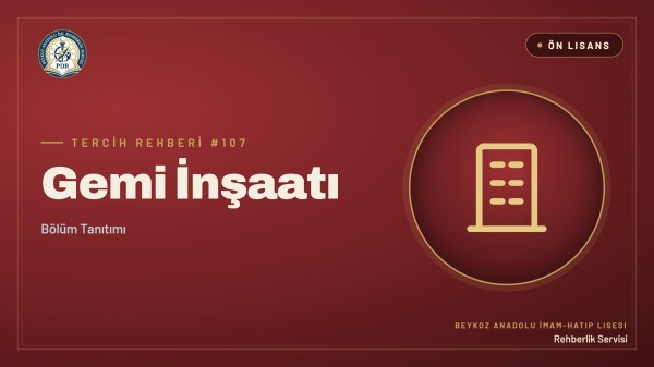 Gemi İnşaatı önlisans programı tanıtım kapağı