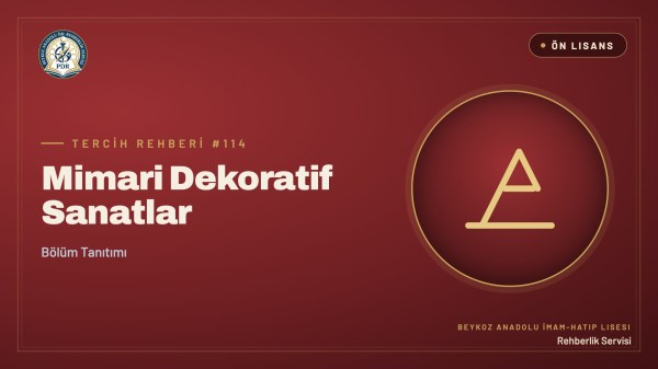 Mimari Dekoratif Sanatlar önlisans programı tanıtım kapağı