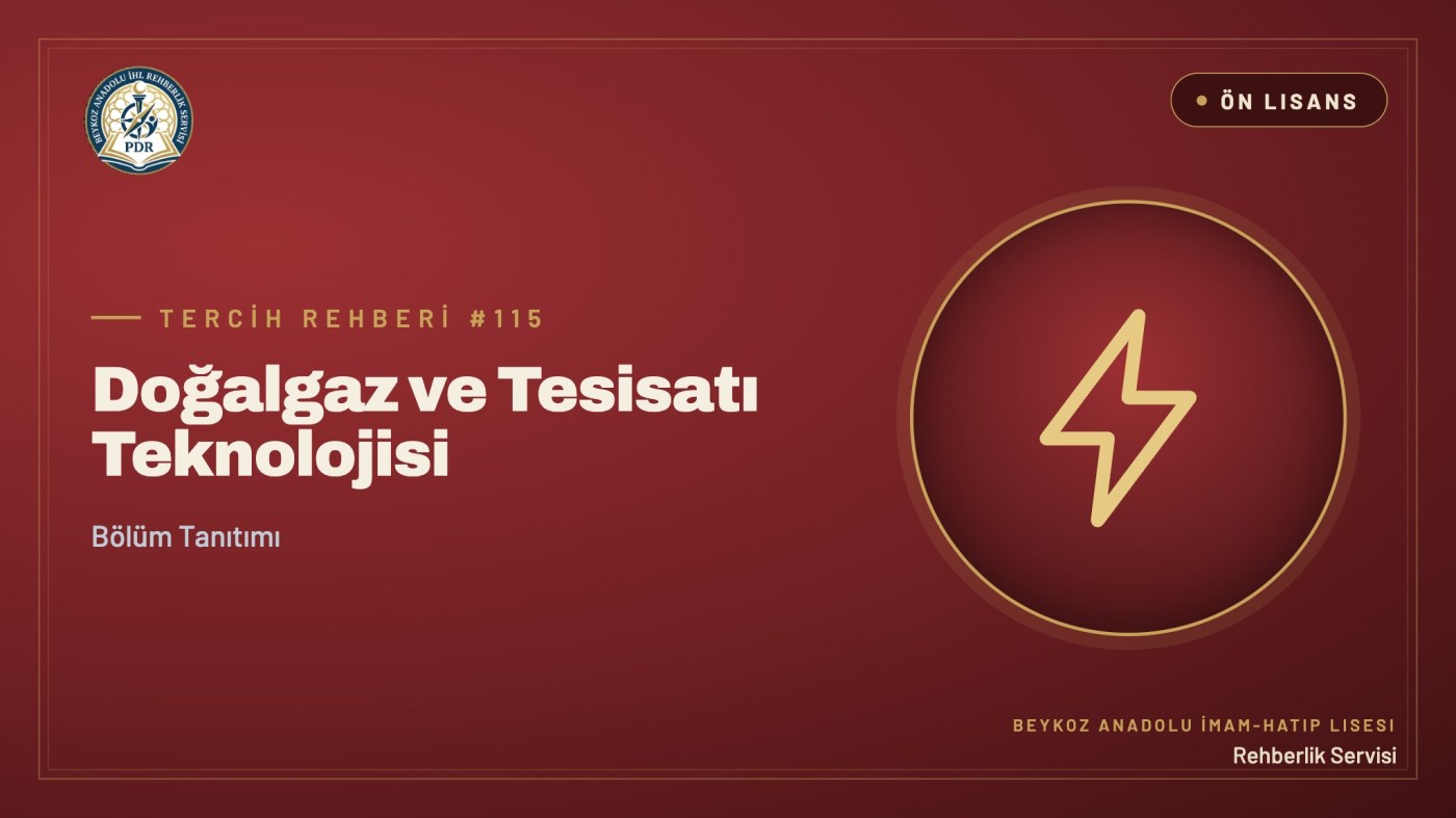 Doğalgaz ve Tesisatı Teknolojisi önlisans programı tanıtım kapağı