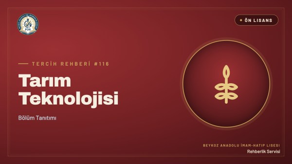 Tarım Teknolojisi önlisans programı tanıtım kapağı