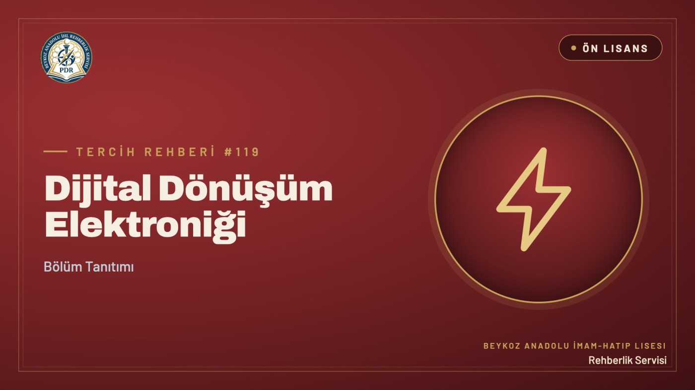 Dijital Dönüşüm Elektroniği önlisans programı tanıtım kapağı