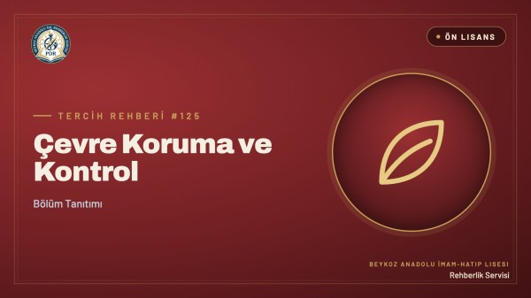 Çevre Koruma ve Kontrol önlisans programı tanıtım kapağı