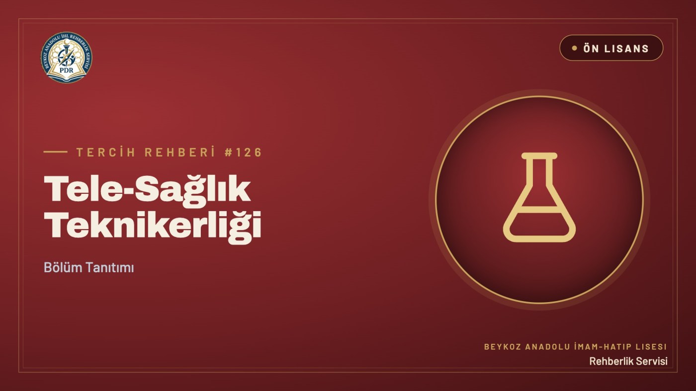 Tele-Sağlık Teknikerliği önlisans programı tanıtım kapağı
