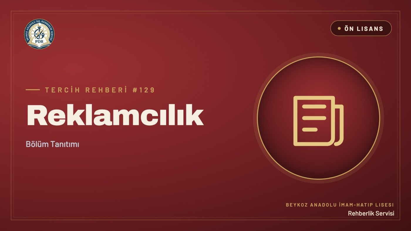 Reklamcılık önlisans programı tanıtım kapağı