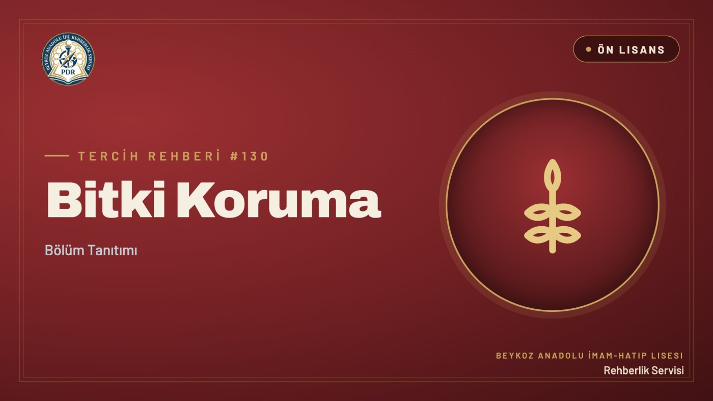 Bitki Koruma önlisans programı tanıtım kapağı