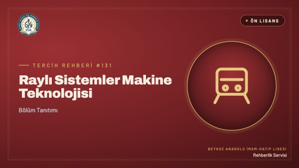 Raylı Sistemler Makine Teknolojisi önlisans programı tanıtım kapağı