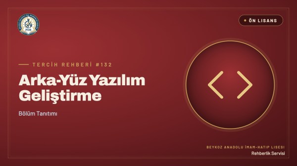 Arka-Yüz Yazılım Geliştirme önlisans programı tanıtım kapağı
