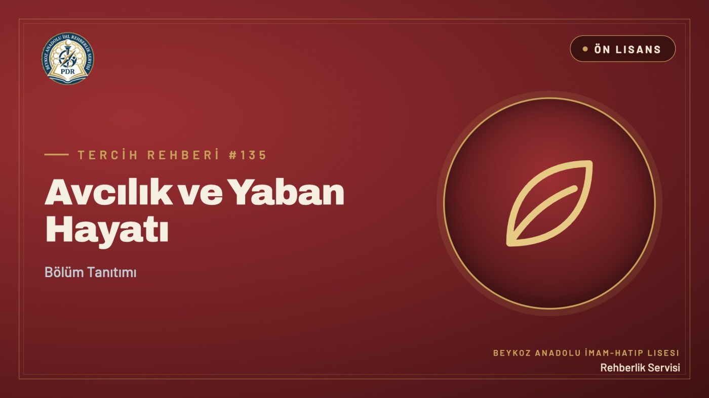 Avcılık ve Yaban Hayatı önlisans programı tanıtım kapağı