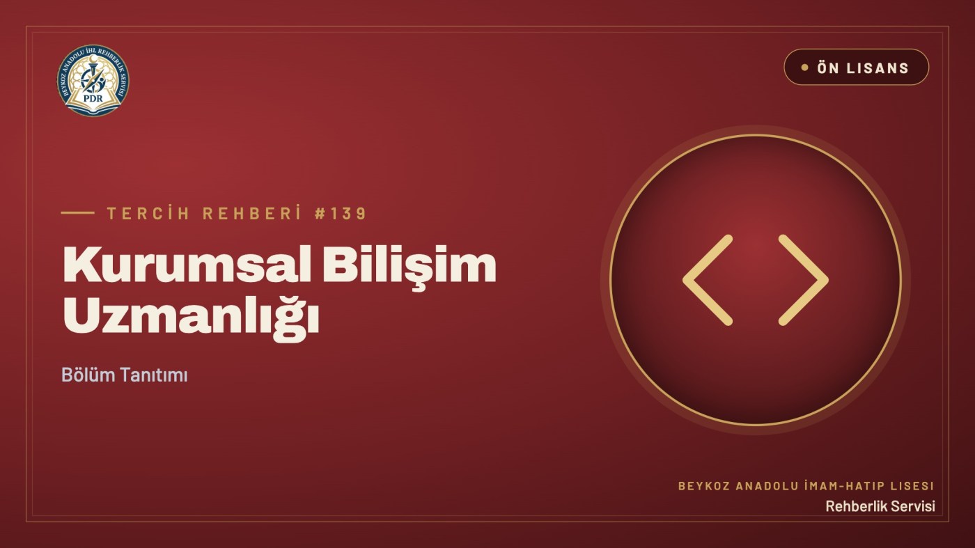 Kurumsal Bilişim Uzmanlığı önlisans programı tanıtım kapağı