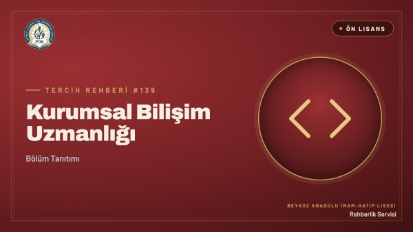 Kurumsal Bilişim Uzmanlığı önlisans programı tanıtım kapağı