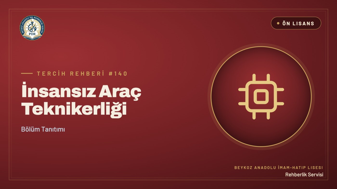 İnsansız Araç Teknikerliği önlisans programı tanıtım kapağı