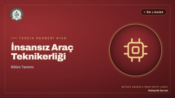 İnsansız Araç Teknikerliği önlisans programı tanıtım kapağı